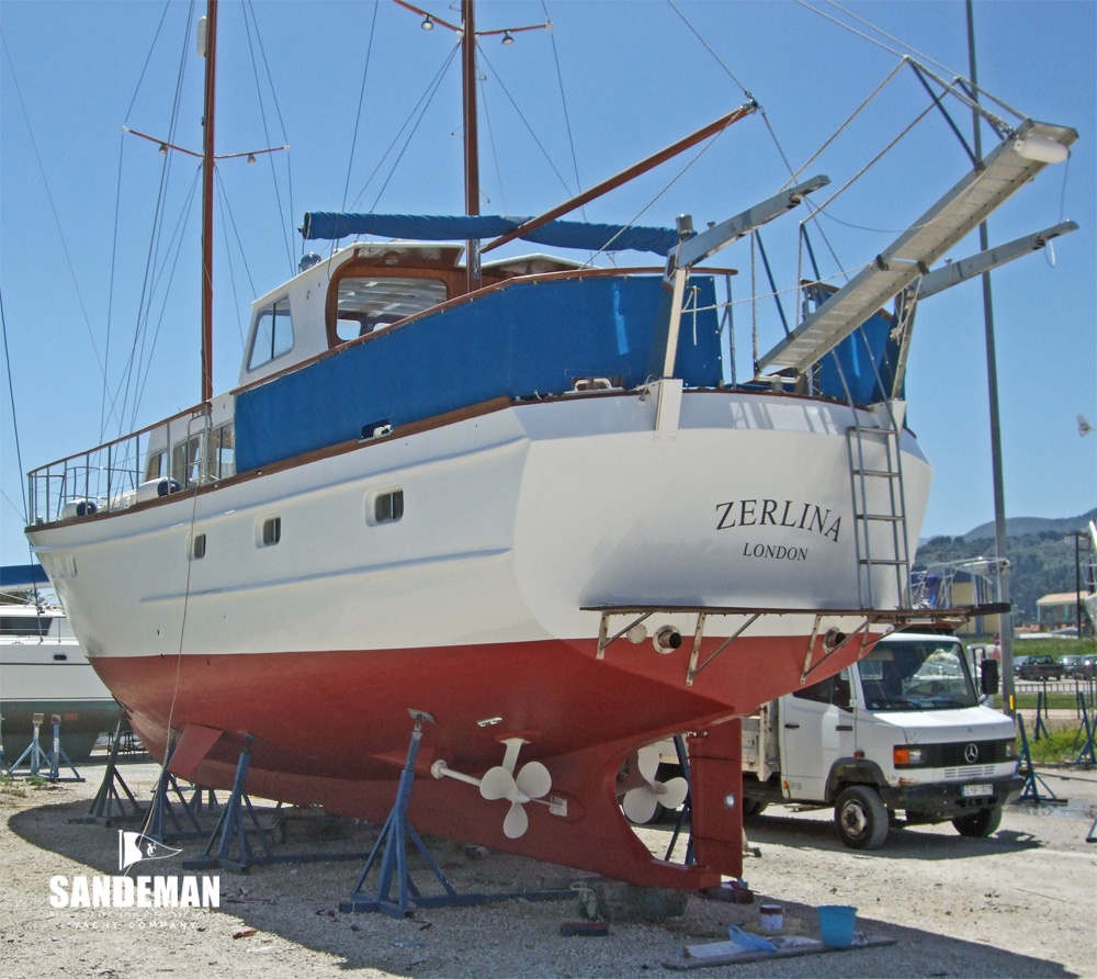 Dagless Fleur de Lys 58 ft ketch rigged MY 1967 Sandeman Yacht Company